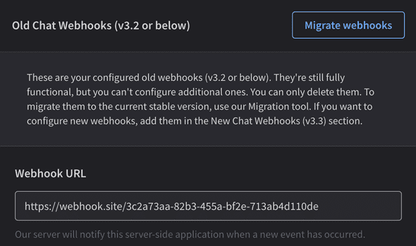 Old Chat Webhooks LiveChat